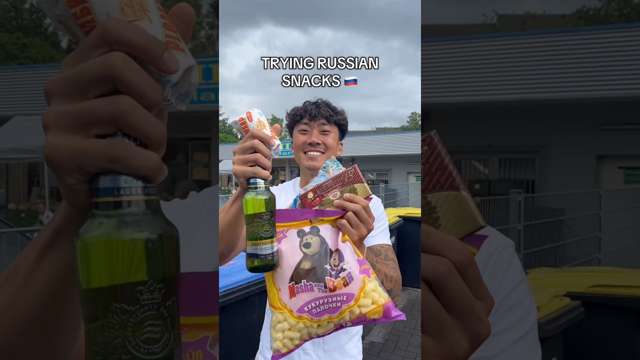 Korean American Tries Russian Snacks 🇷🇺 #russia #snacks #eatingshowasmr #trending #viral