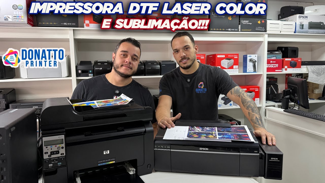 IMPRESSORA DTF LASER COLOR E SUBLIMAÇÃO - DONATTO PRINTER