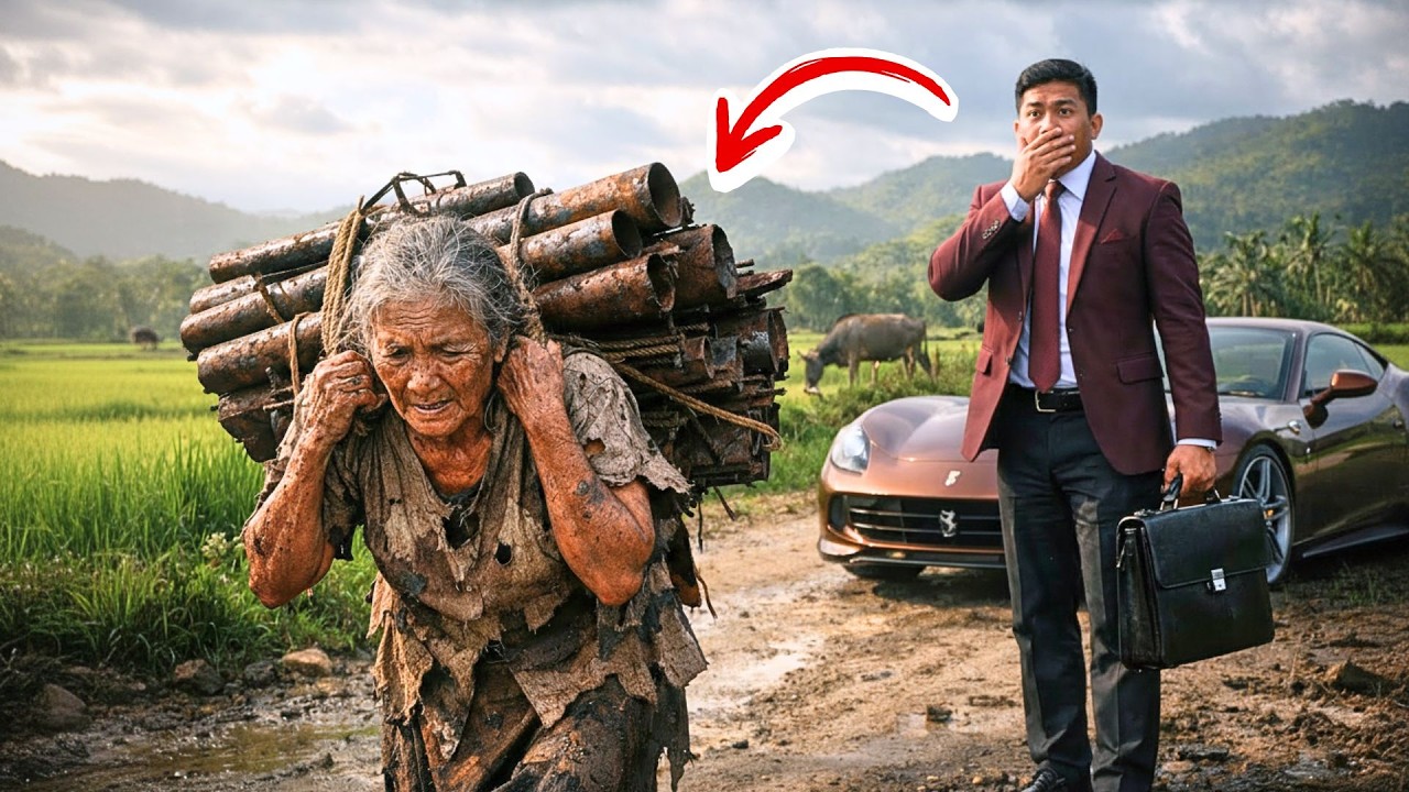 Miliarder Menangis Melihat Nenek Miskin Memanggul Besi Berat, Ternyata Nenek Itu...