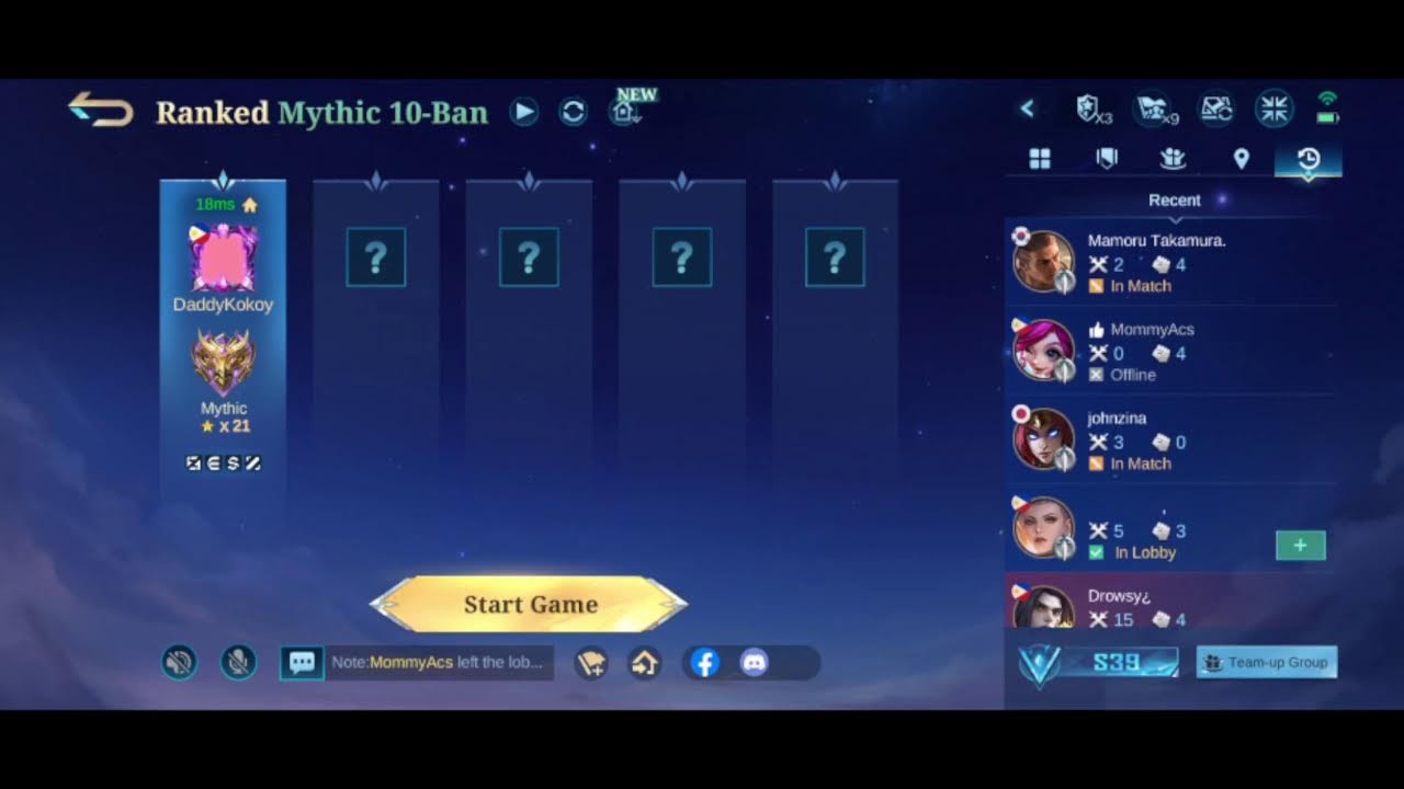 Mobile Legends - Mythic Gaming