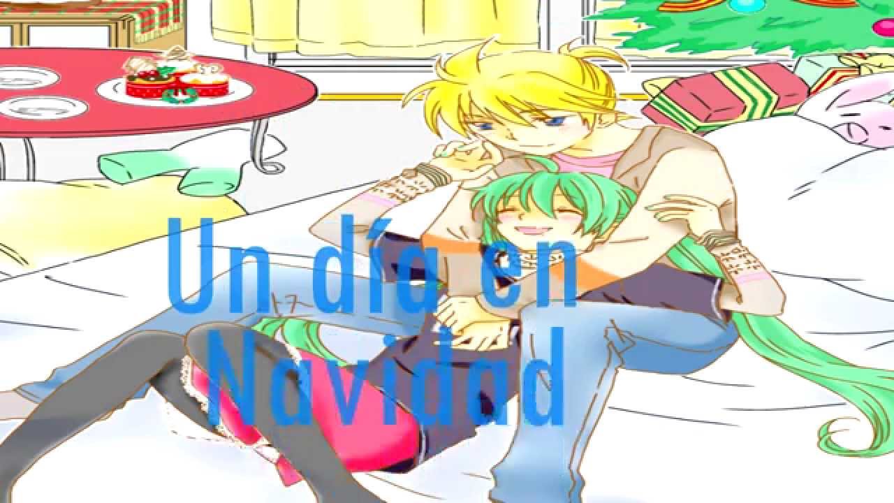 "Un día en Navidad" Vocaloid doujinshi Español  Len y Miku.
