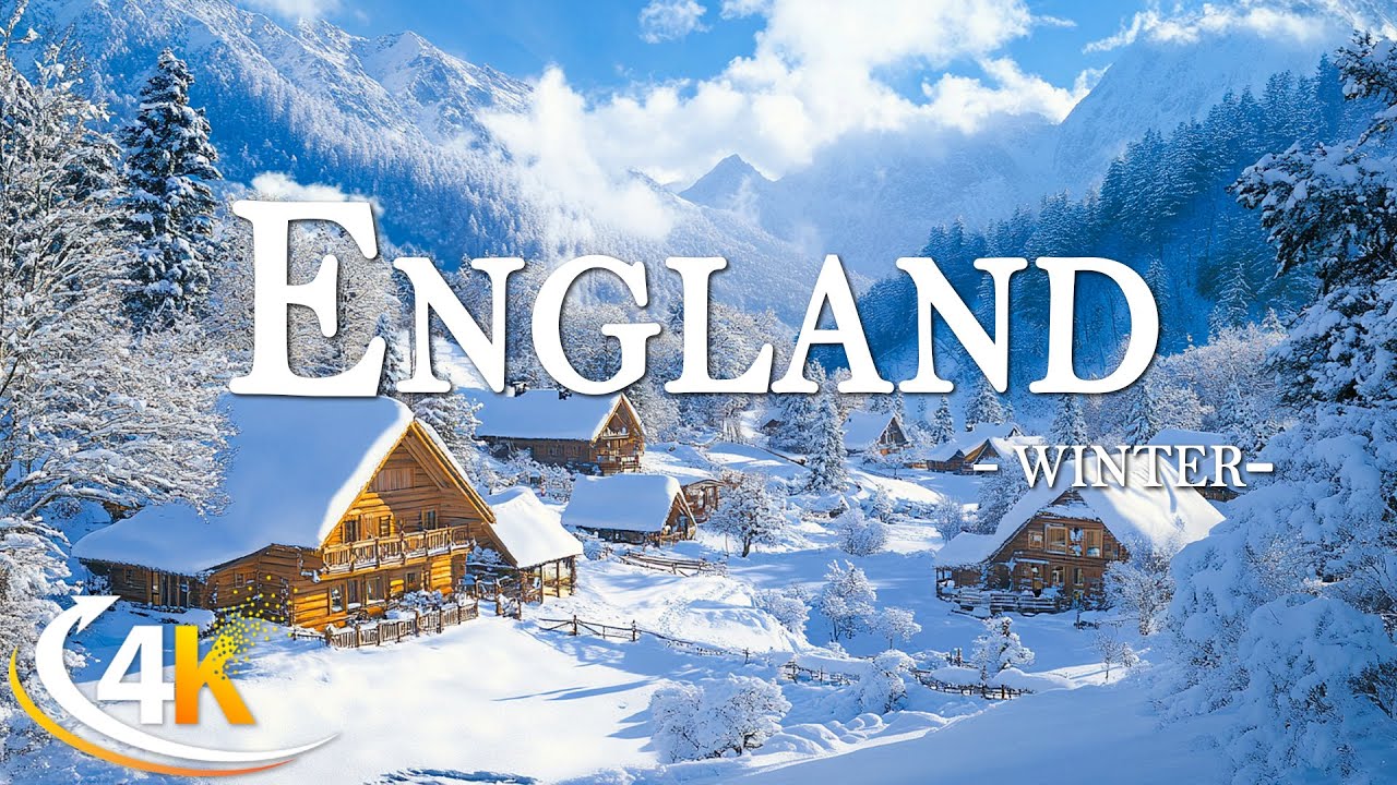 Winter England 4K Ultra HD &bull; Enchanting Winter Wonderland, Relaxation Film with Calming Music