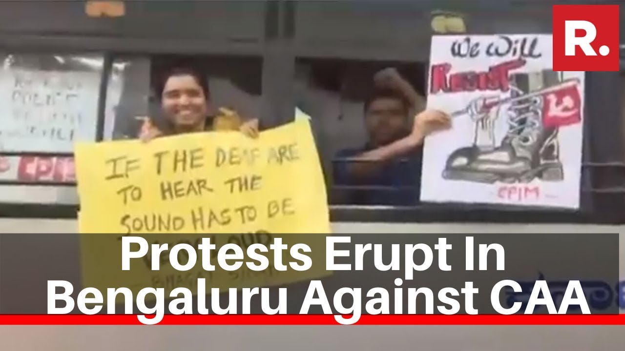 Republic TV Reports From Bengaluru Over Ongoing Protests Against CAA