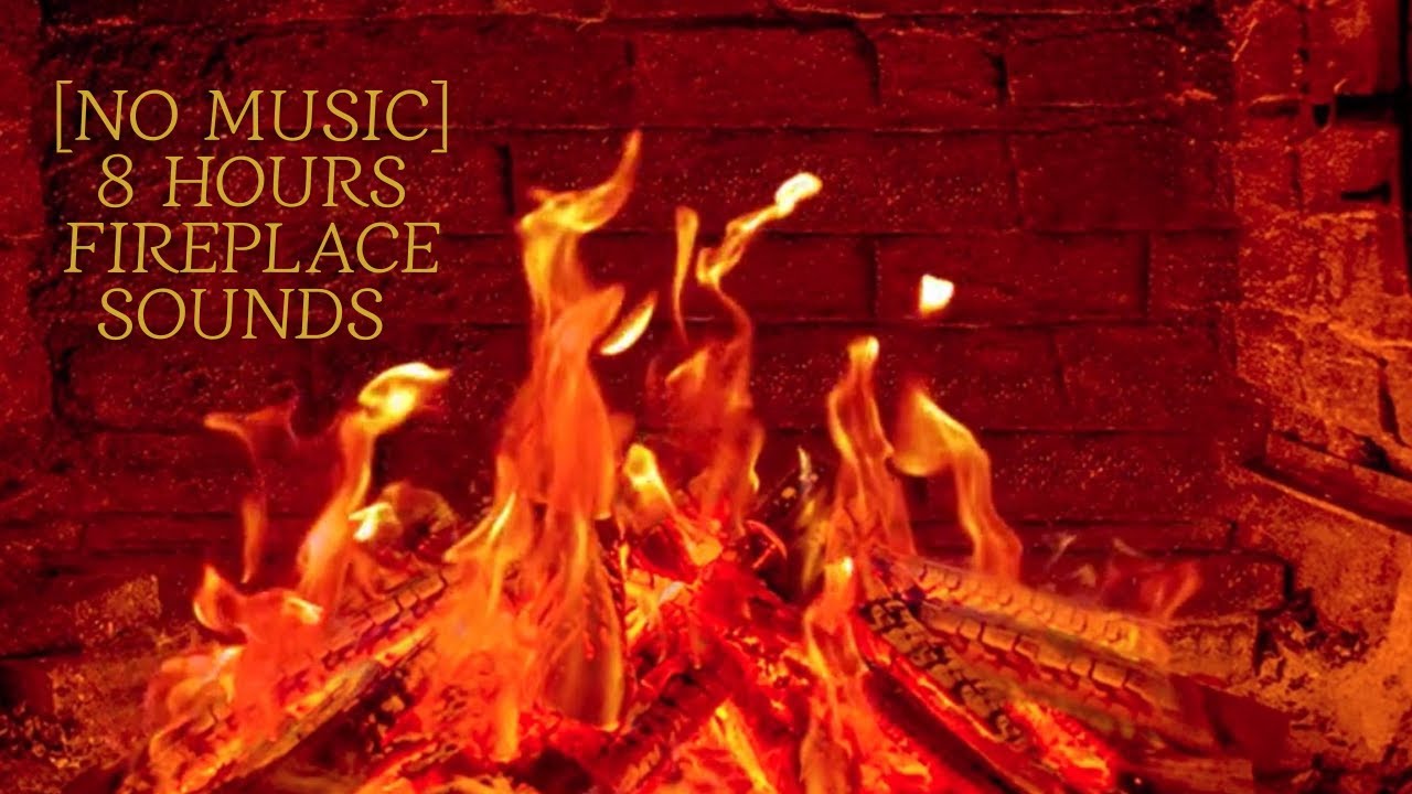 [NO MUSIC]8 Hours Fireplace Sounds|Pure Crackling Fire ASMR for Sleep & Study #fire #Fireplace #asmr