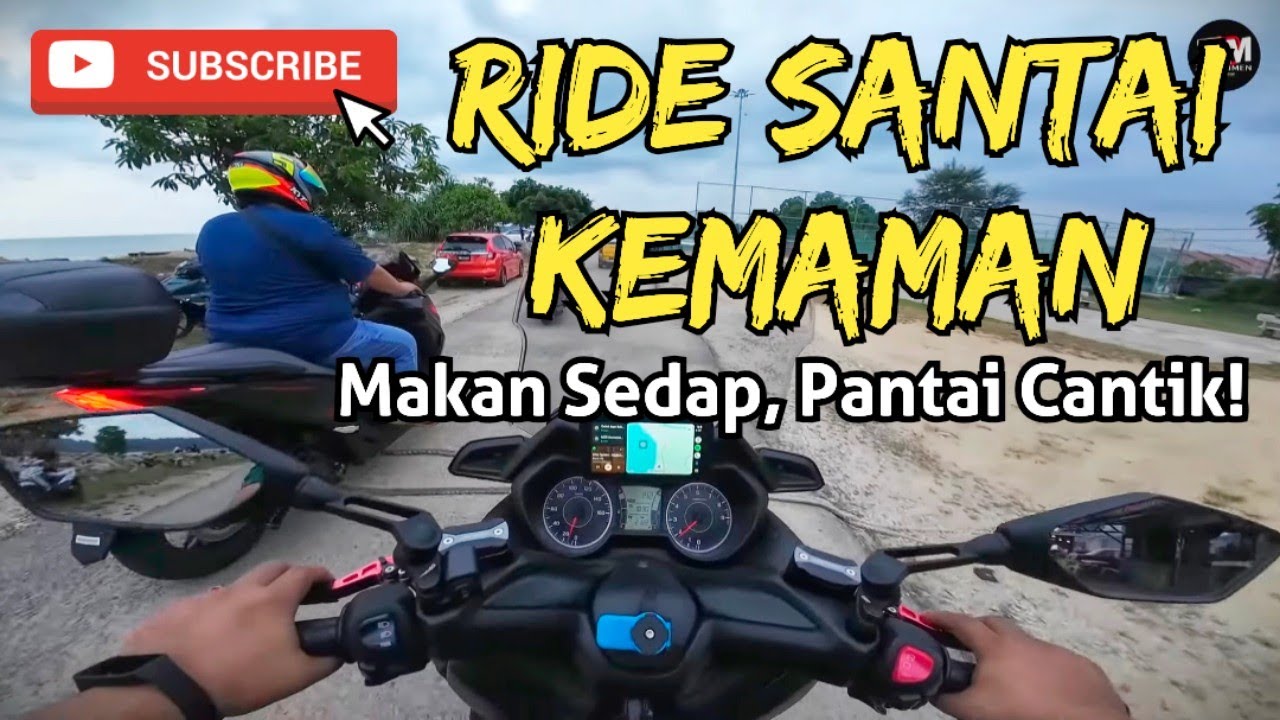 Ride 2 Hari 1 Malam ke Kemaman - Makan Sedap, Pantai Cantik, Jalan Pun Padu! #motovlogger #scooter