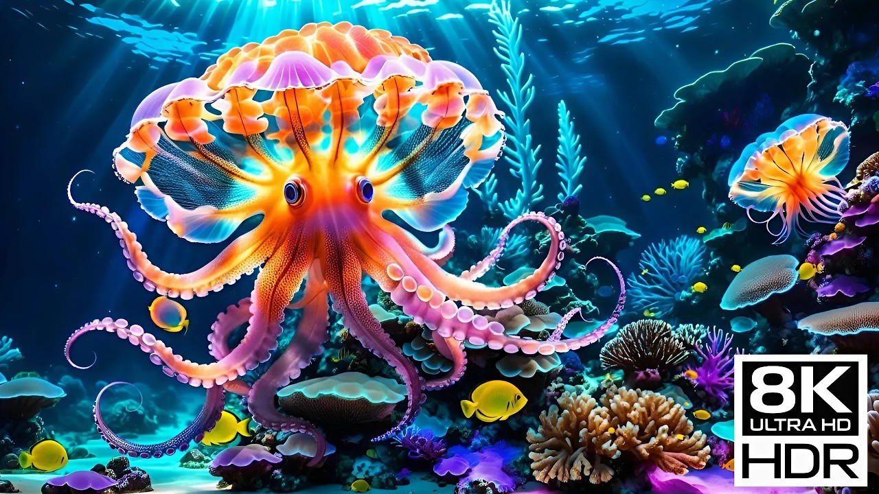 The Best 8K Aquarium 🐠 Peaceful Underwater Views & Soothing Music for Relaxation