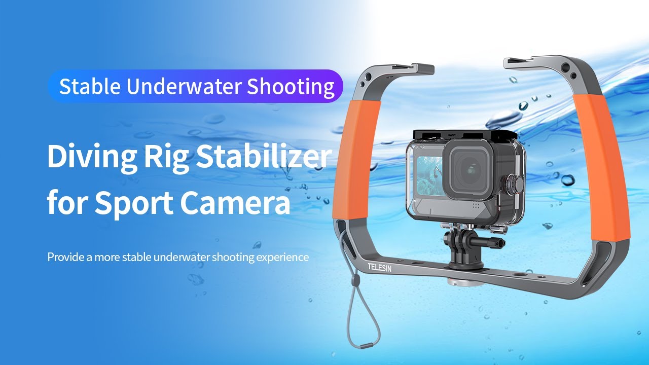 TELESIN Diving Rig Stabilizer Bracket For Action Camera Holder