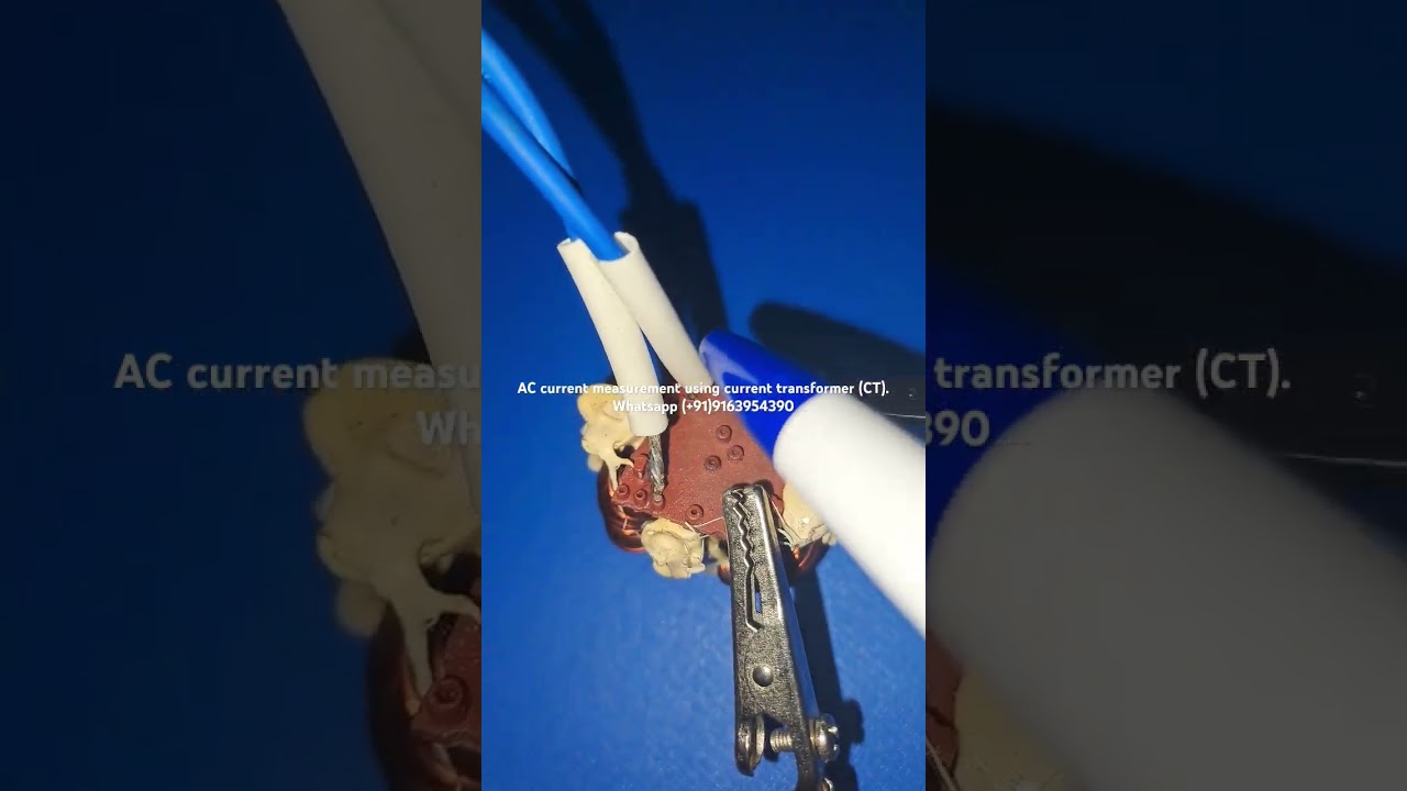 AC current measurement using current transformer (CT). Whatsapp (+91)9163954390