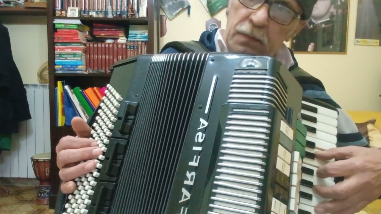 Fisarmonica Farfisa vintage transivox prova di funzionalità
