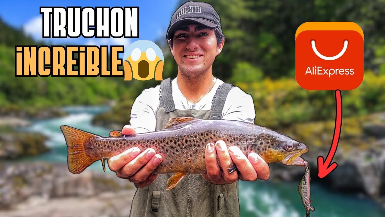 PROBANDO SEÑUELO más BARATO de ALIEXPRESS/Aventura total chile 🇨🇱#pesca