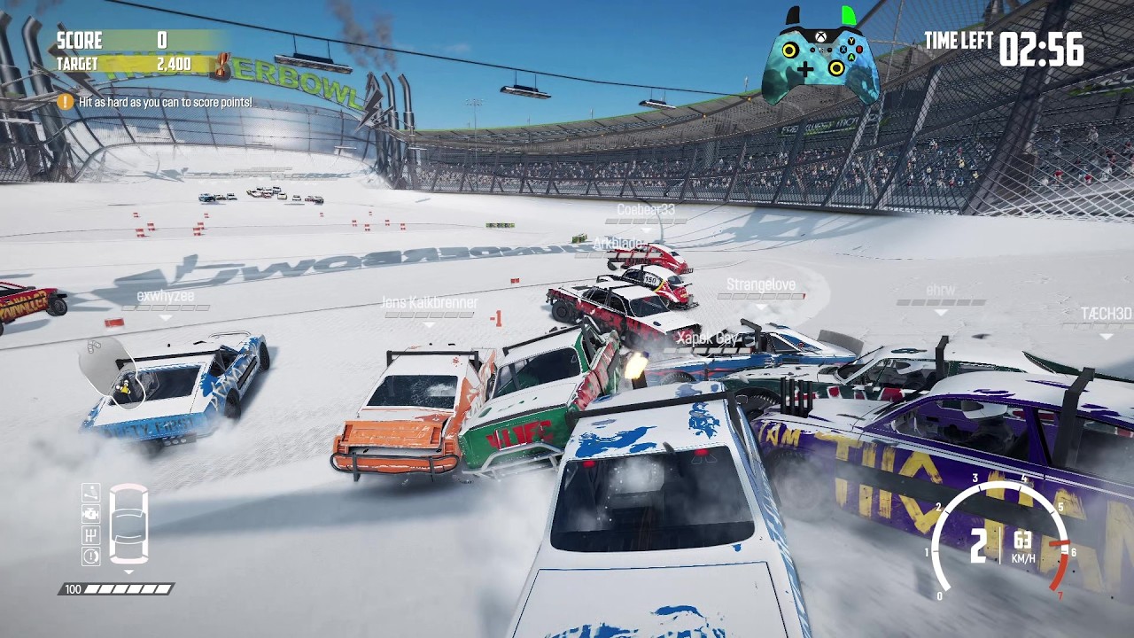 Wreckfest 26.02.11 Dominator Score Streak - Thunderbowl Demolition Arena