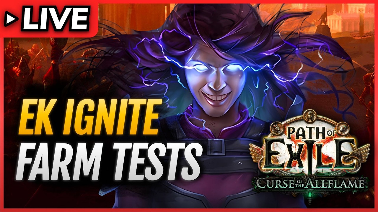 POE 3.29🔴Let's test more FARM! - IGNITE EK Elementalist Build🔴Path of Exile