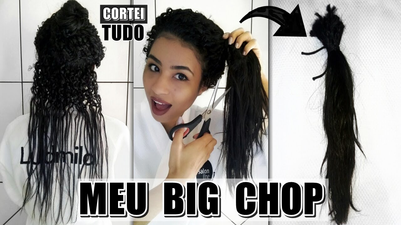 MEU BIG CHOP + Reação do Marido | Ludmila Reis