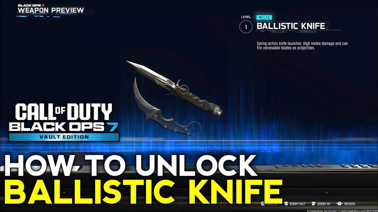 How to Unlock Ballistic Knife BO7| How to Get Ballistic Knife BO7|Black Ops 7 Ballistic Knife Unlock