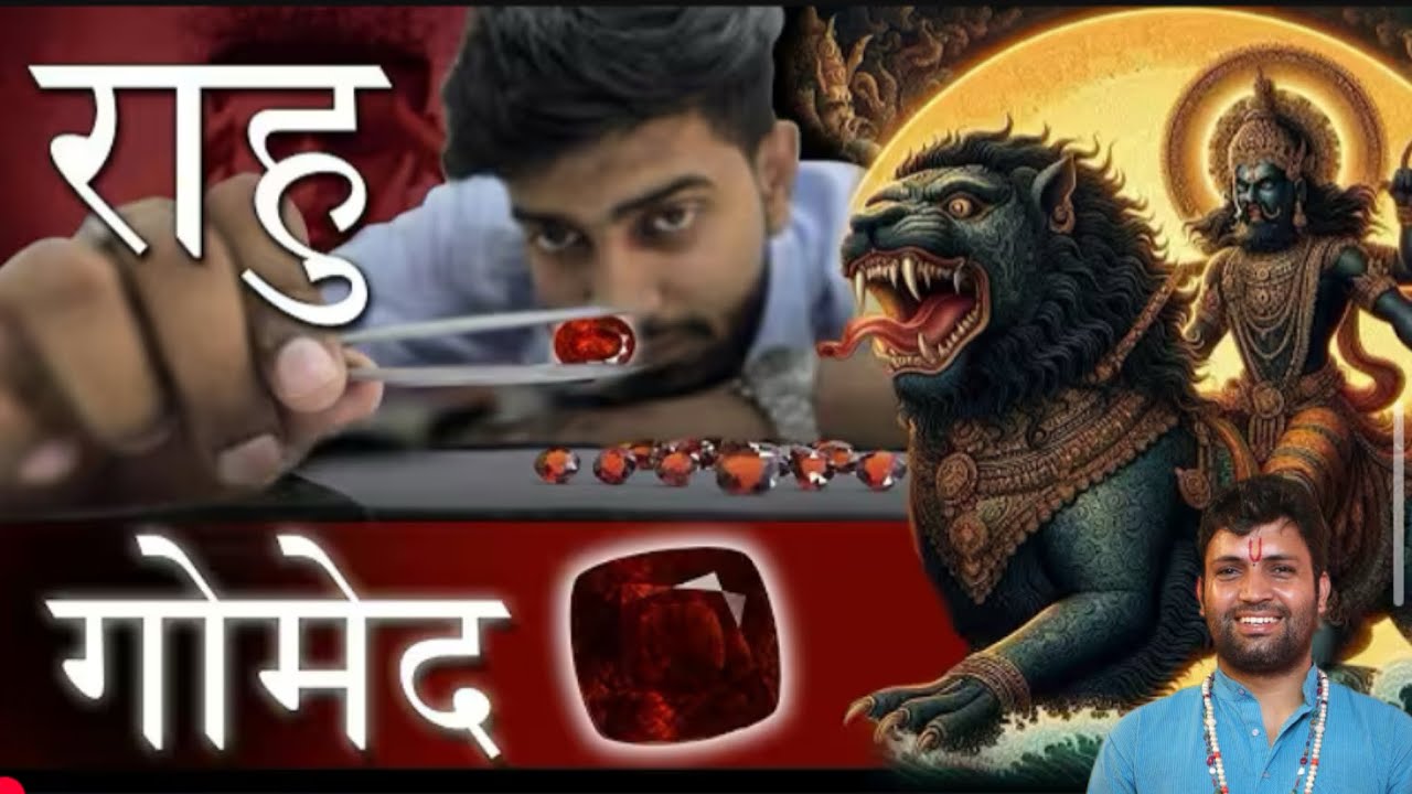 गोमेद रत्न!  गोमेद रत्न को कैसे धारण करें? #gurupankajbhatt ￼#gomed  #ratna #stone  #गोमेद #youtube 
