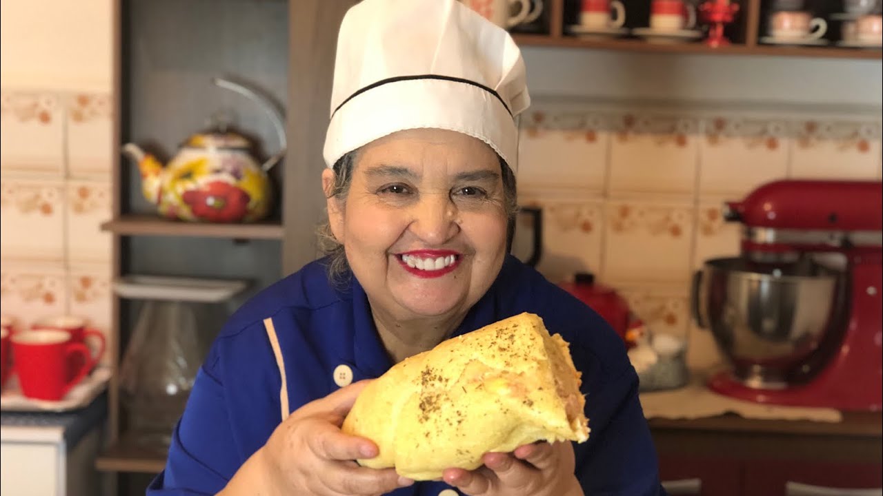 Pãozinho de mandioquinha recheado