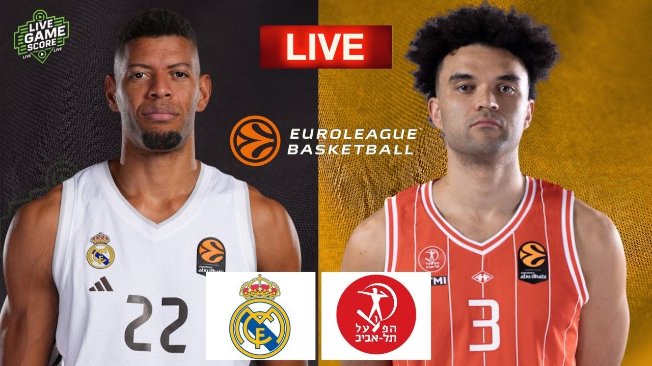 🔴 LIVE: Real Madrid Baloncesto vs Hapoel Tel Aviv B.C. | EUROLEAGUE BASKETBALL | PLAY BY PLAY