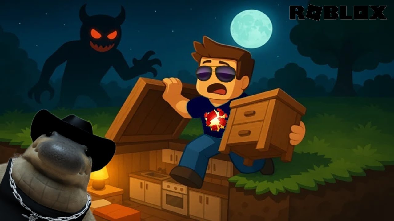 LAS NOCHES MAS PELIGROSAS EN ROBLOX / noche peligrosa (amueblar bunker)