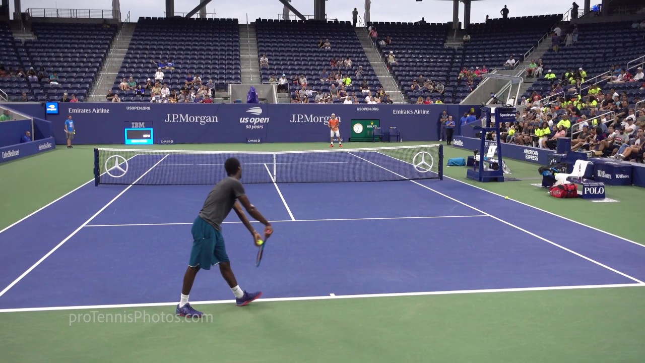 Gael Monfils, 2018 US Open practice, 4K