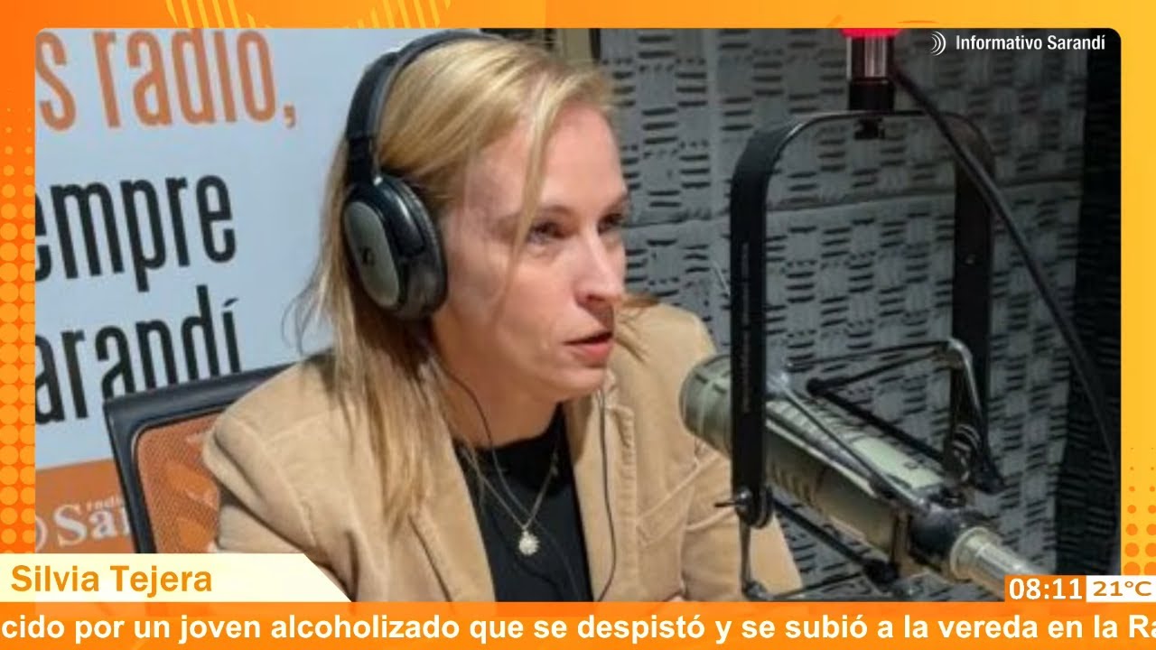 Silvia Tejera en informativo Sarandí