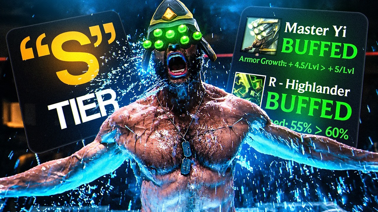 IS MASTER YI THE BEST TOP LANER AFTER THE BUFFS?