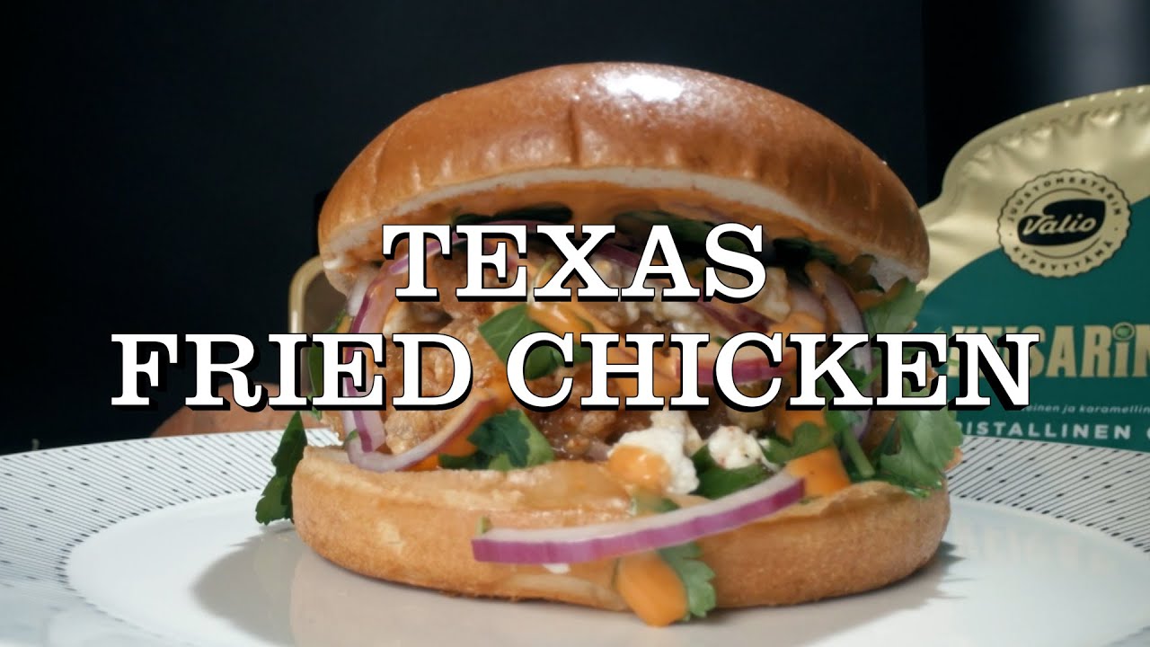 Texas Fried Chicken Burgeri -resepti | Burgerimiehet Pohjois-Amerikassa
