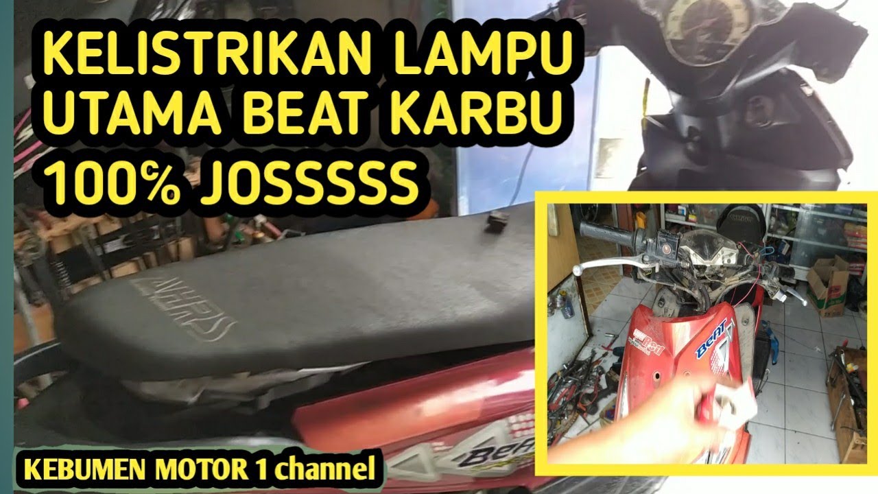 kelistrikan lampu utama motor beat karbu yuk simak