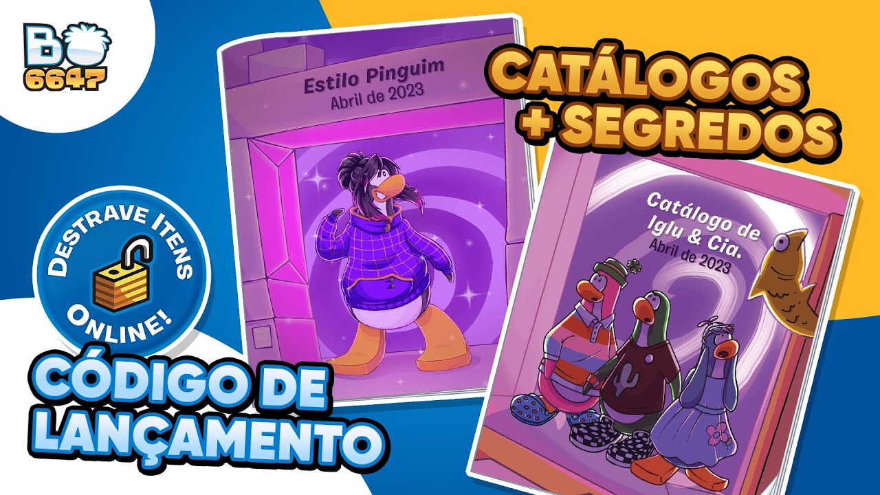 Segredos dos catálogos Club Penguin Dimensions - Abril 2023