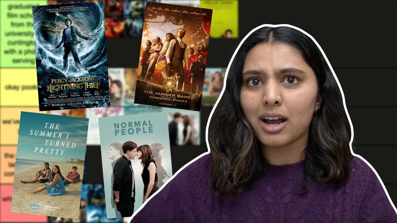 ranking book to tv/movie adaptations for the vibes