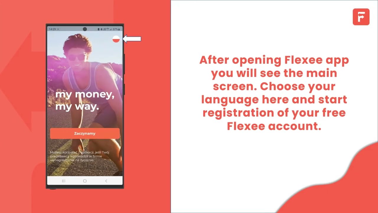 Instructions for registering in the Flexee application