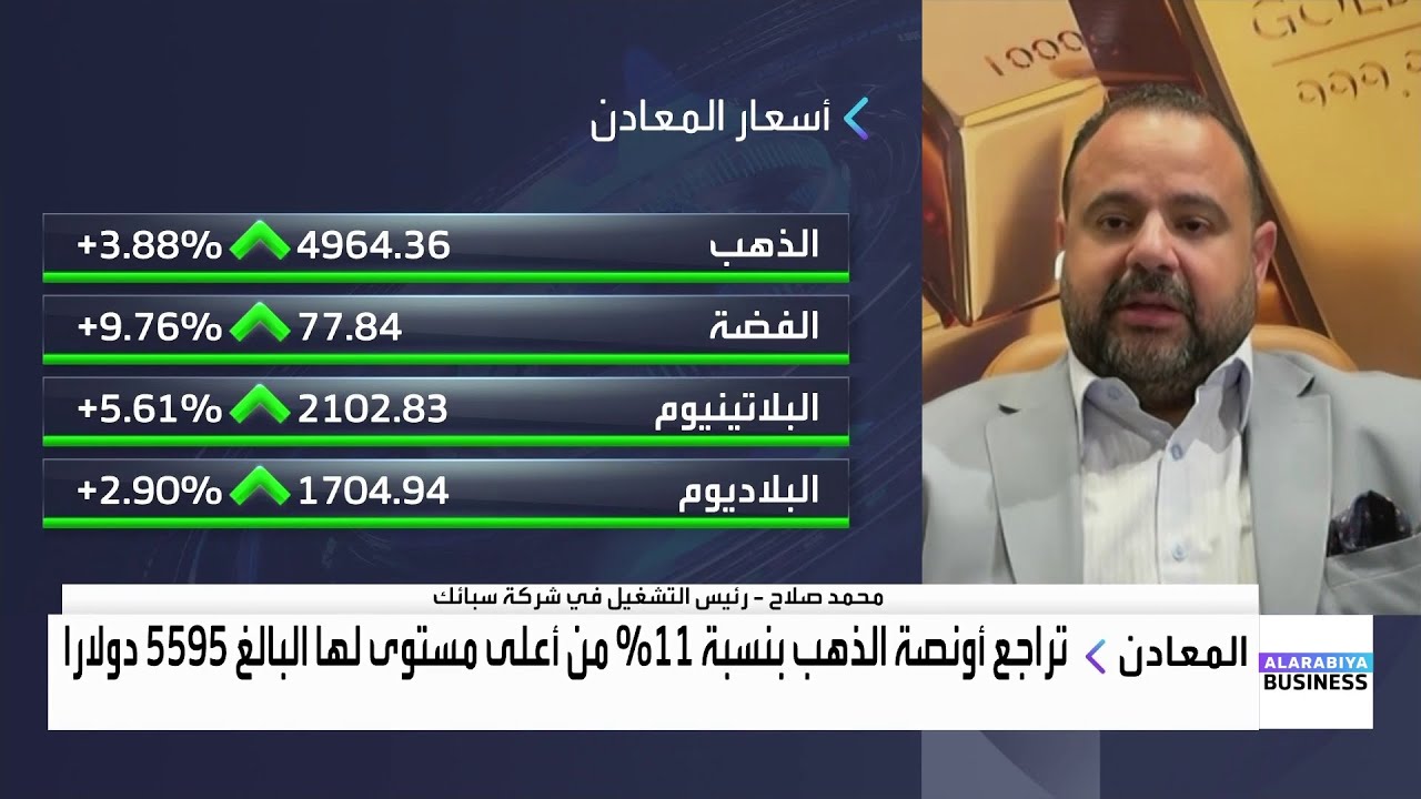 مكاسب أسبوعية لأونصة الذهب 1.4 % لتلامس مستوى 5 آلاف دولار