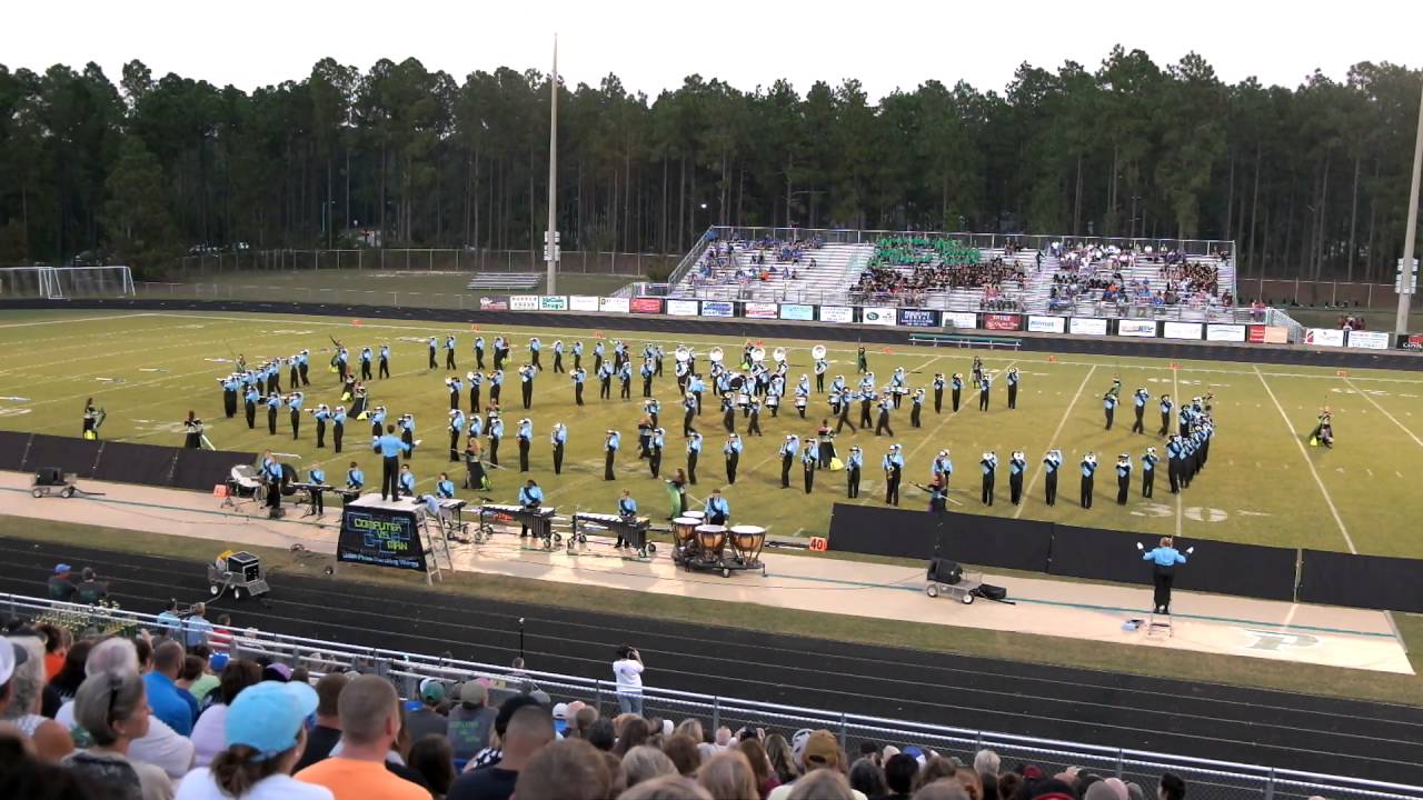 Union Pines HS Marching Band at Pinecrest HS Bandfest 9/24/2016