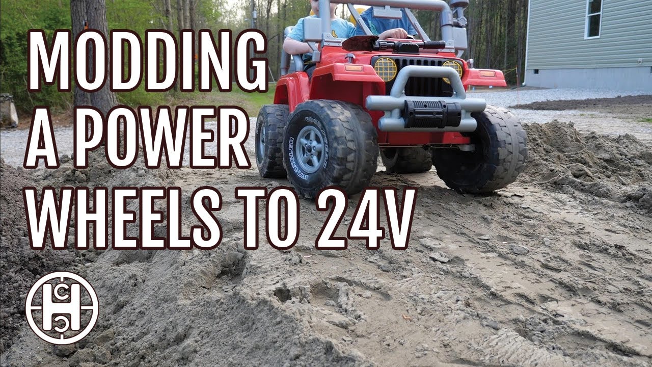 Модификация электромобиля Power Wheels для работы на 24 В!