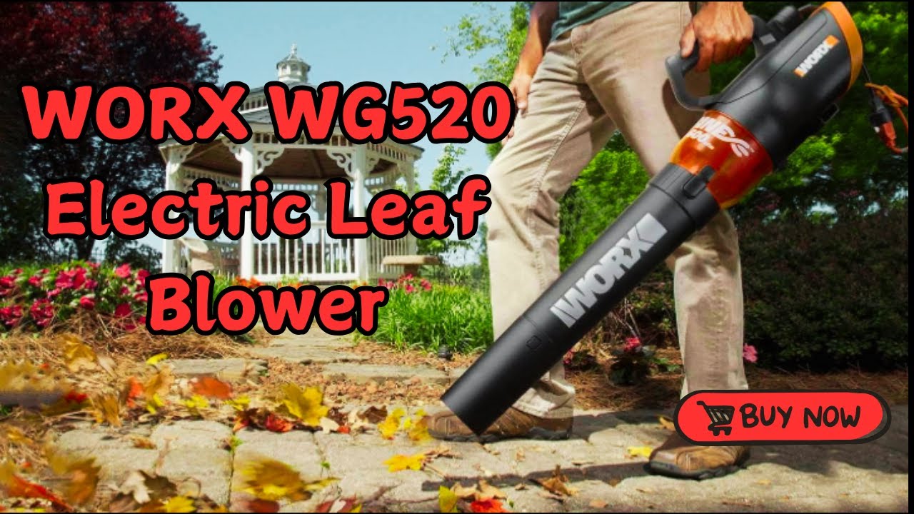 WORX WG520 12 Amp 600 CFM Turbine Electric Leaf Blower | Powerful Yard Cleanup Review