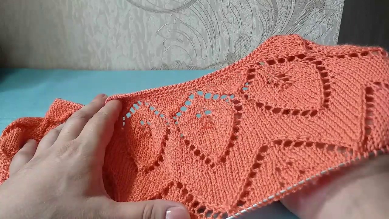 ПРОЦЕССЫ.ТУНИКА из пряжи Ярн Арт Фловерс🌹🌹🌹 спицами 46-48р. НА СЕБЕ