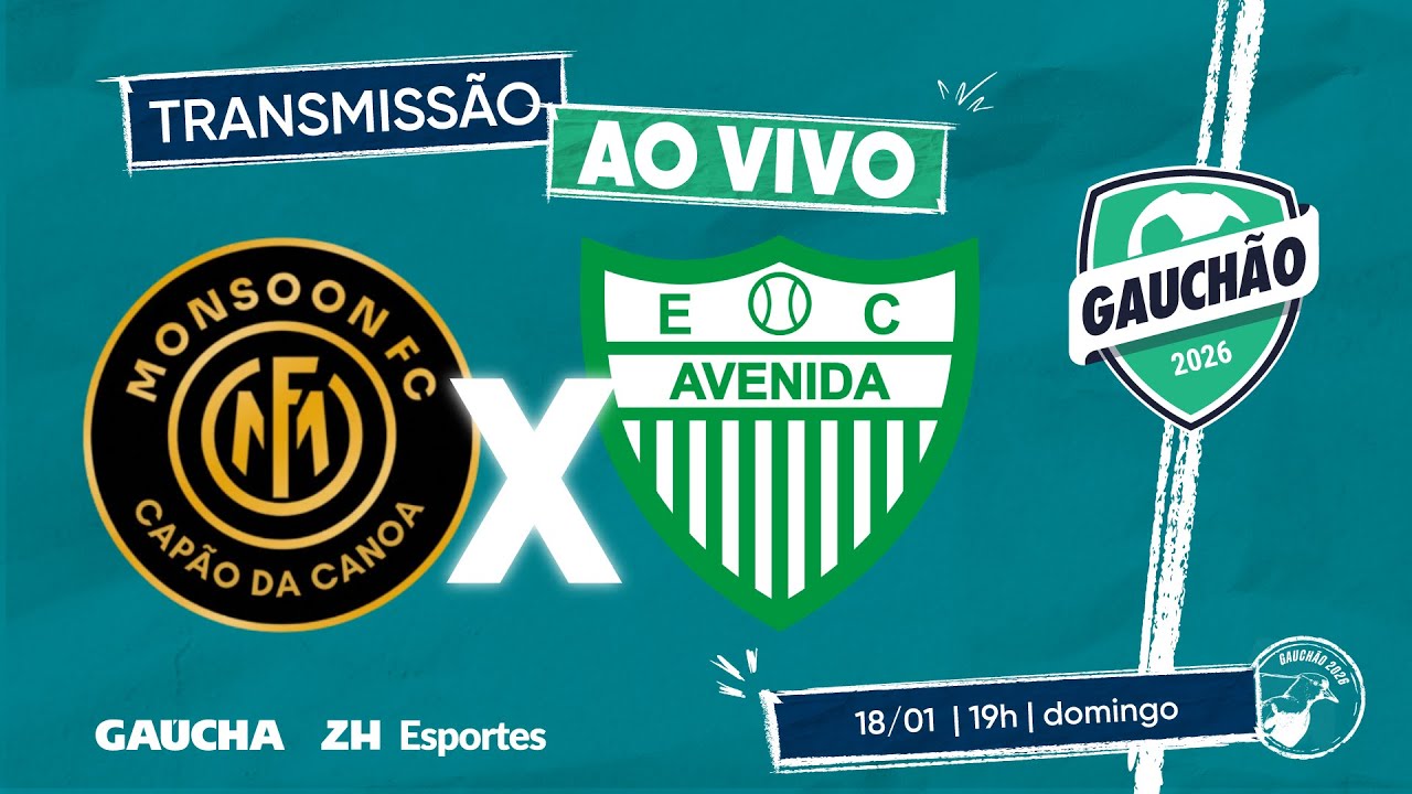JOGO COMPLETO: MONSOON 0 X 0 AVENIDA | GAUCH&Atilde;O 2026 | 18/01/2026