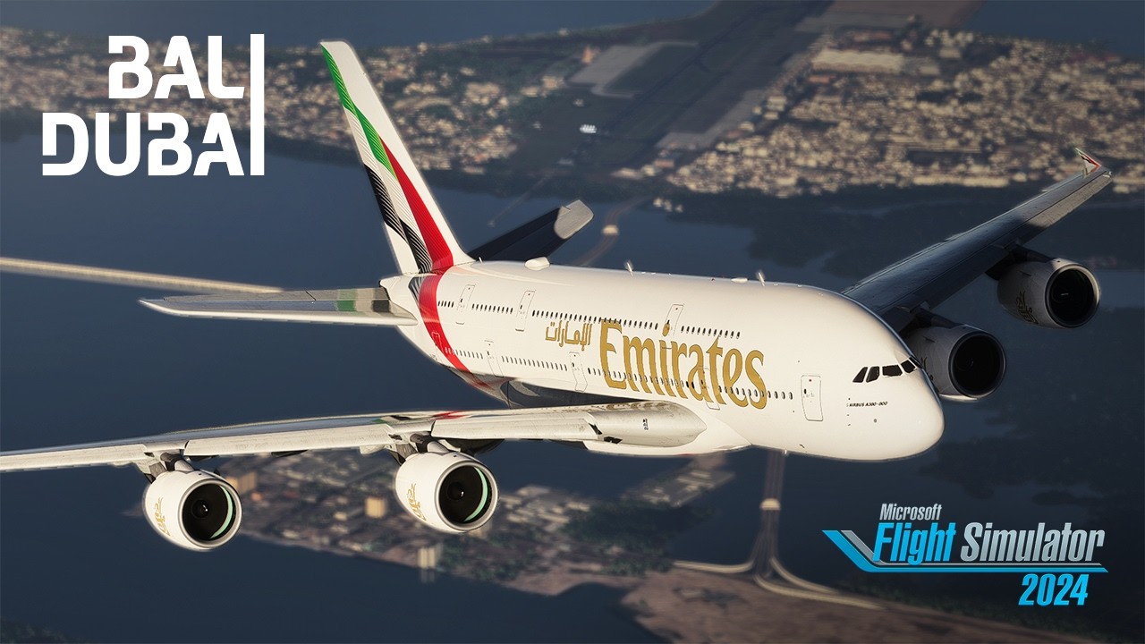 Membawa Pesawat Penumpang Terbesar di Dunia Airbus A380 dari Bali ke Dubai
