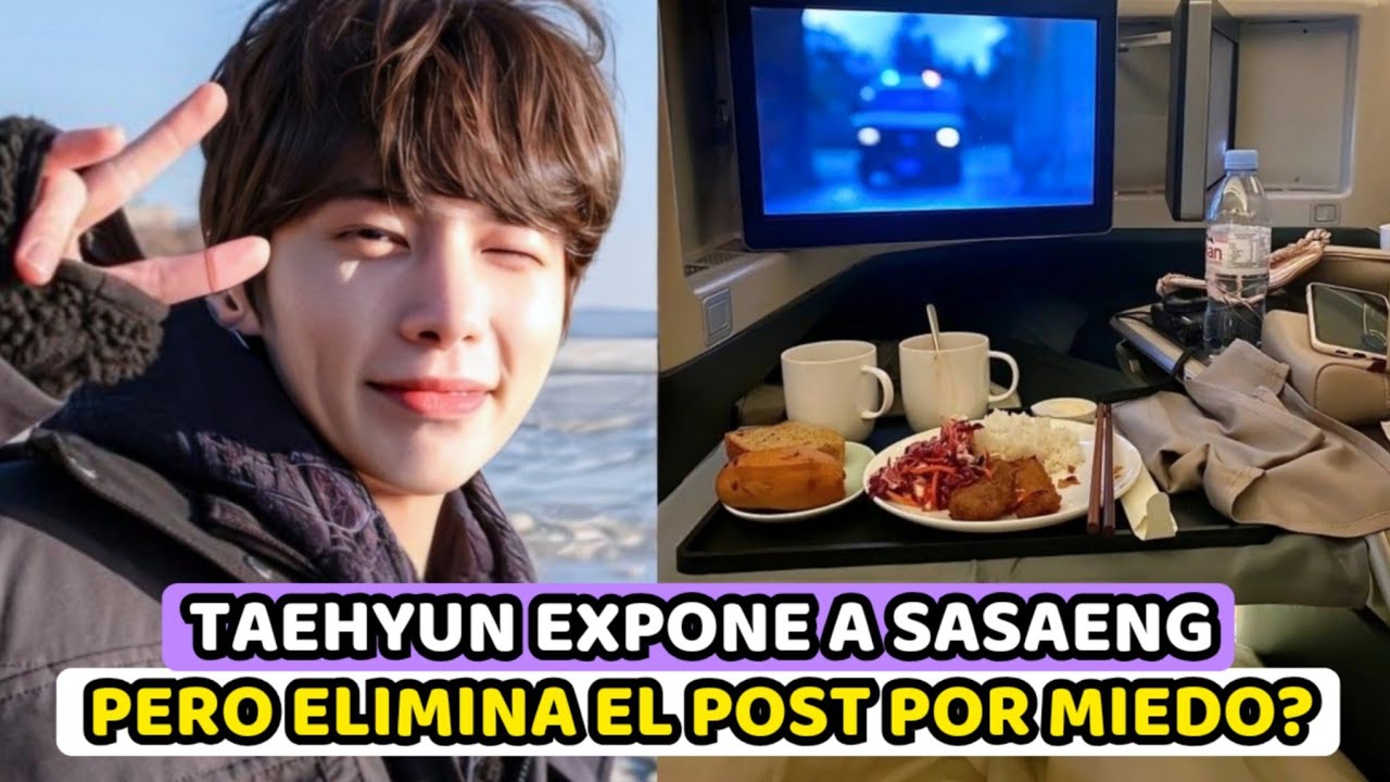 TAEHYUN DE TXT CRITICA A "SASAENG" QUE CAMBIO LA COMIDA DE LOS MIEMBROS EN EL AVION...