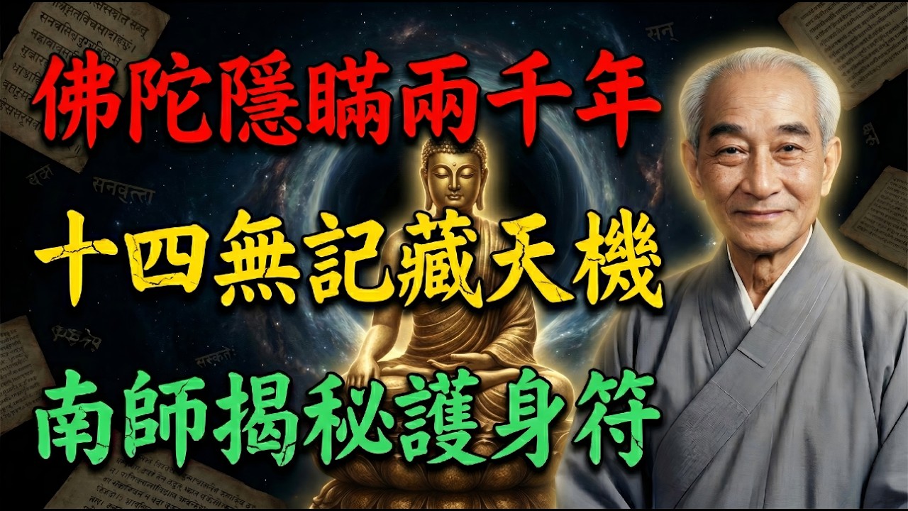 南懷瑾：佛陀隱瞞了兩千年的秘密！揭開佛教最大懸念「十四無記」，藏著宇宙的終極真相！#南懷瑾 #南怀瑾 #國學智慧 #心靈成長 #精神內耗 #十四無記 #佛陀秘密 #福報 #智慧人生 #專注當下
