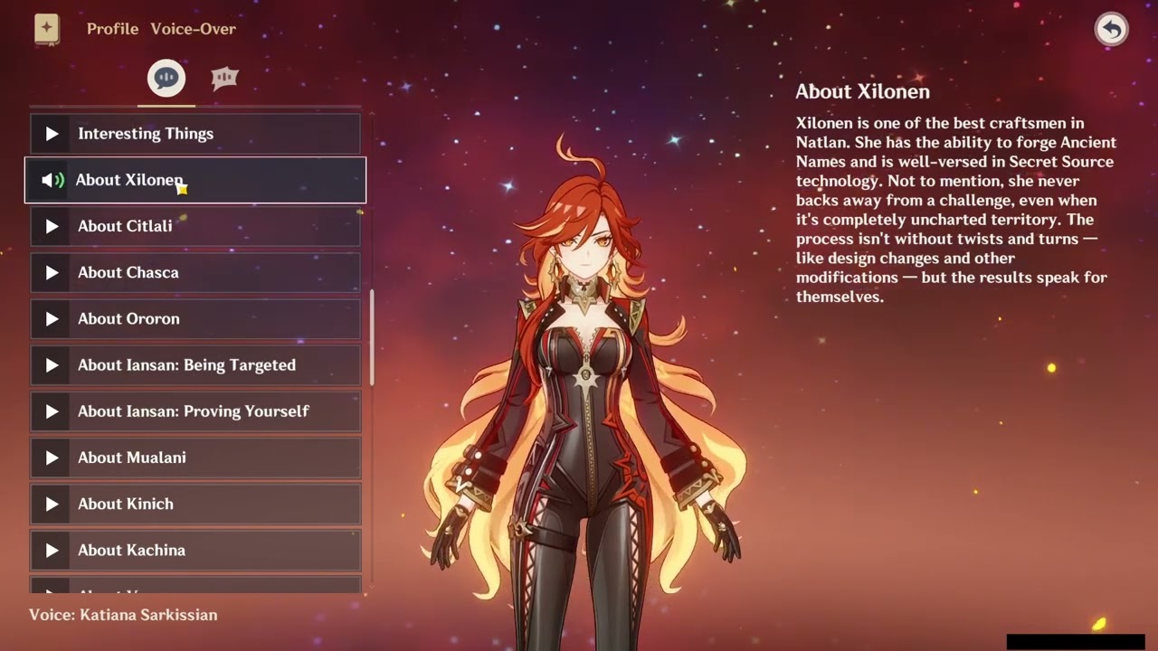 MAVUIKA ALL VOICE LINES (ENGLISH)
