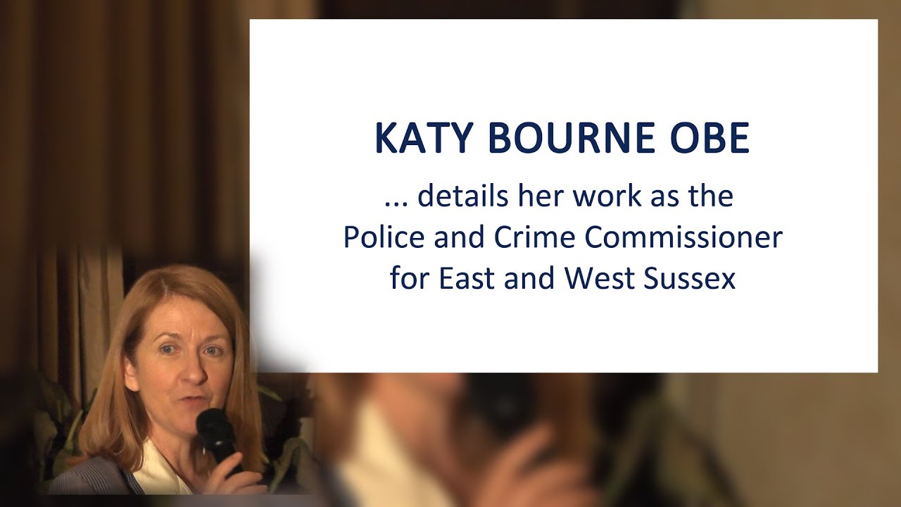 The Police and Crime Commissioner for East and West Sussex - Katy Bourne OBE.