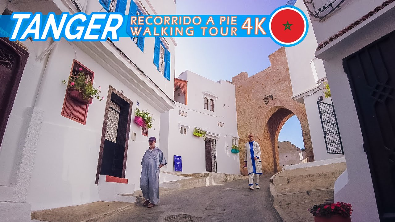 TÁNGER | Medina de día y de noche | Recorrido a pie con sonido ambiente 4K #83