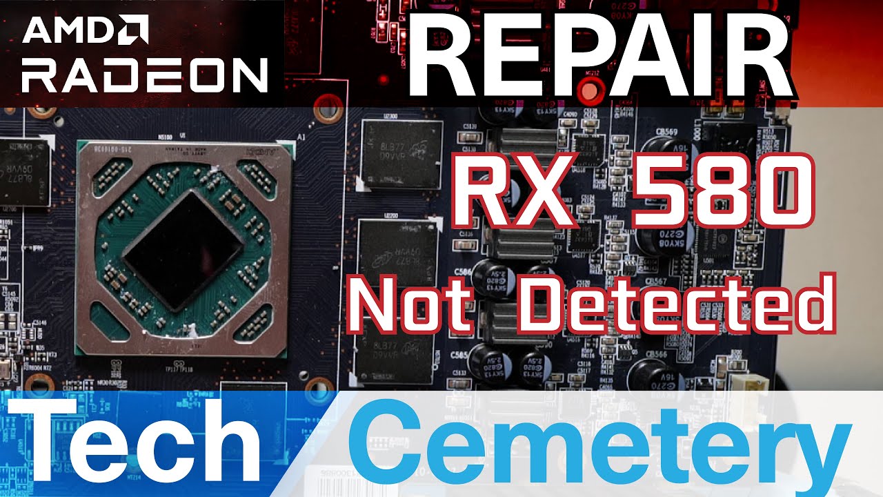 Sapphire RX 580 Pulse Graphics Card Repair - Not Detected