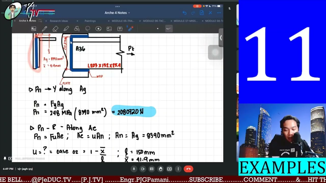 STEEL DESIGN Analysis of Tension Members-WELDED CONNECTIONS-Part 06