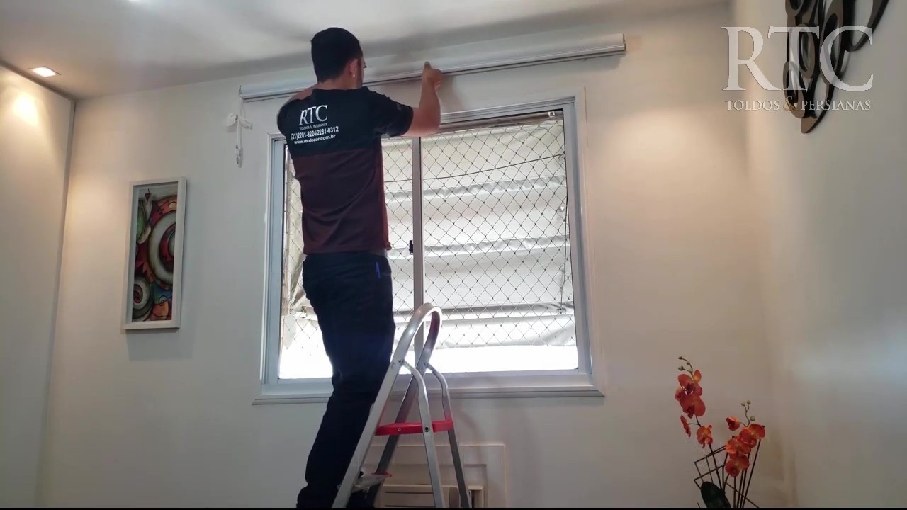 Como Instalar Cortina Rolô RTC
