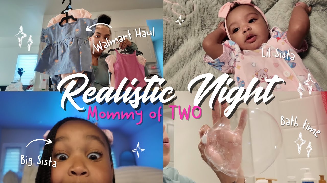 Realistic Nights With A Mommy Of 2 ✨ | $500 Walmart Haul | Cooking | Cleaning | Bath Time |