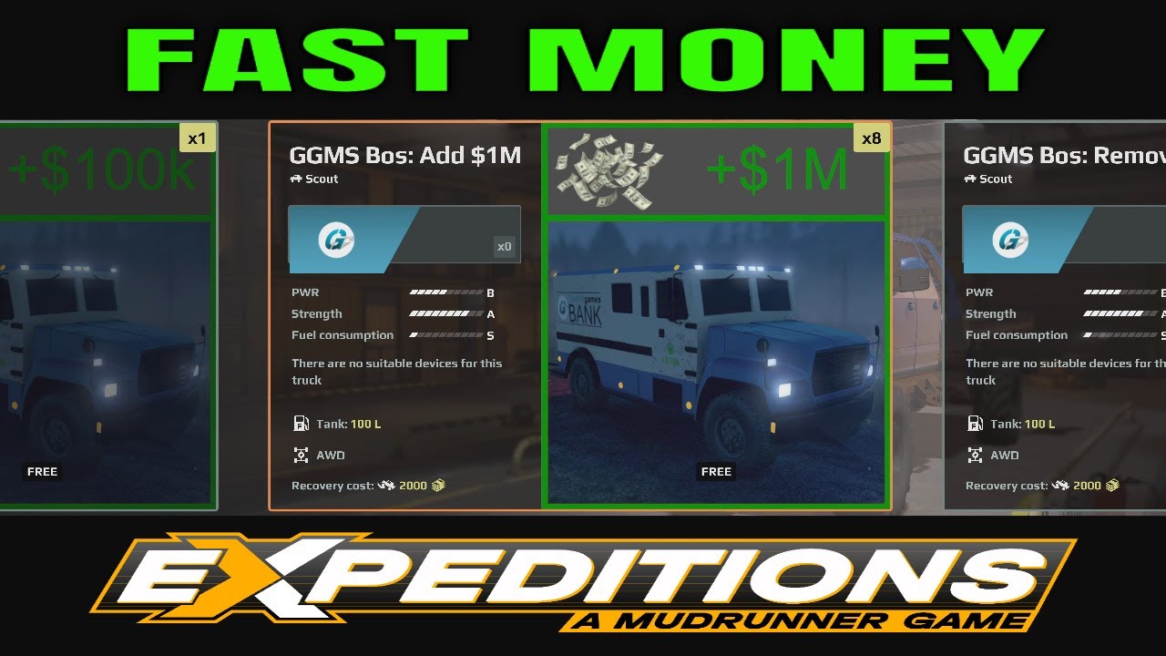 UNLIMITED Money Mod Cheat In Expeditions Console Mods