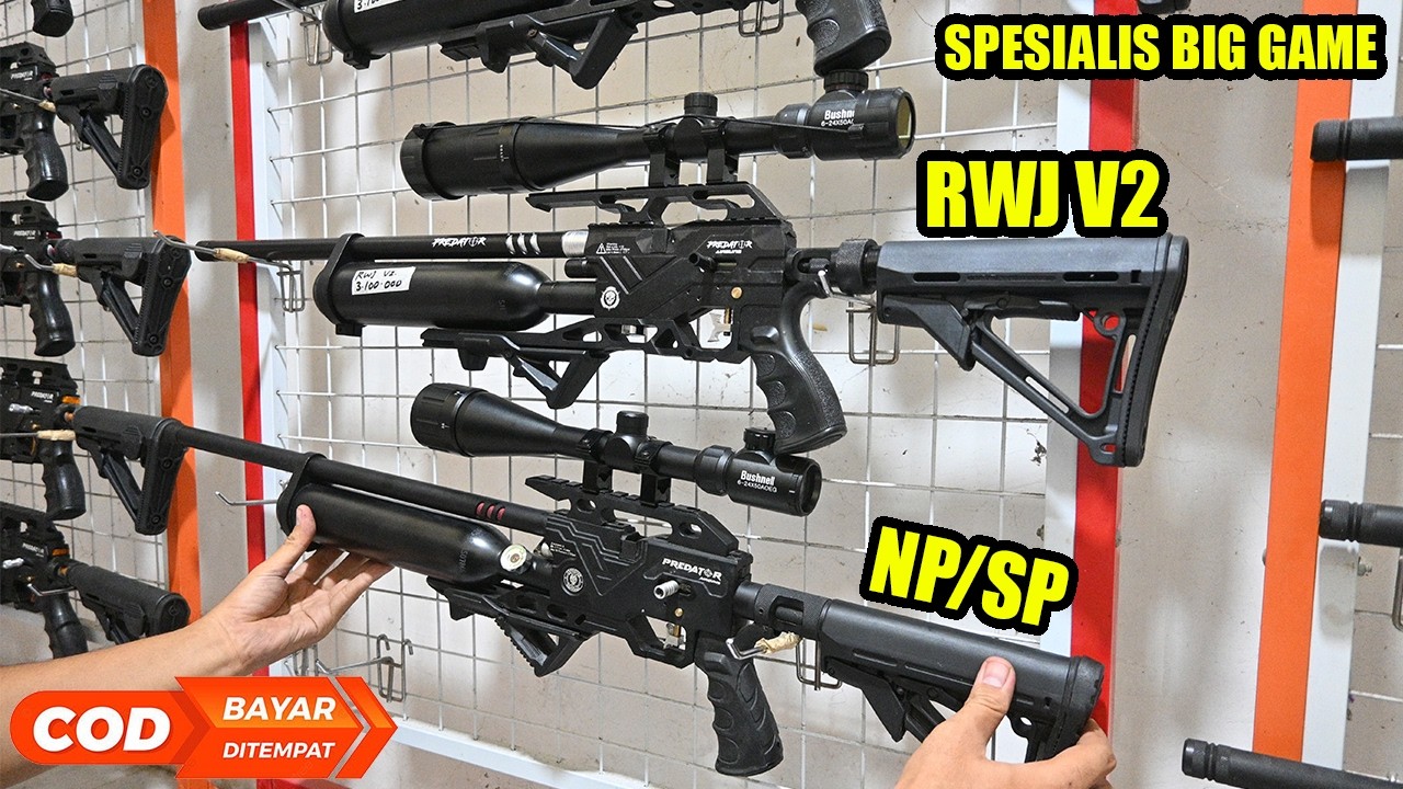 2 Senapan angin pcp bocap predator 500cc dan tele super zoom harga murah