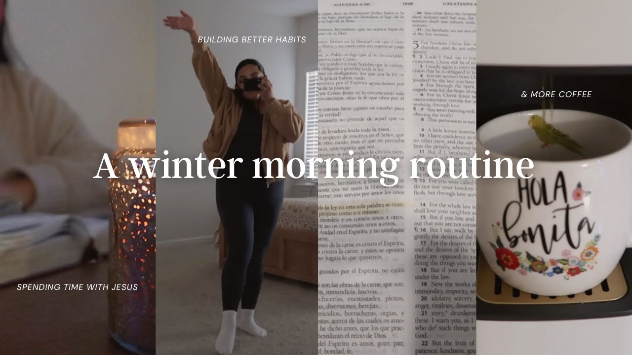 How I Spend My Winter Mornings ❄️☕️ - creating better habits & spending time in God's word!