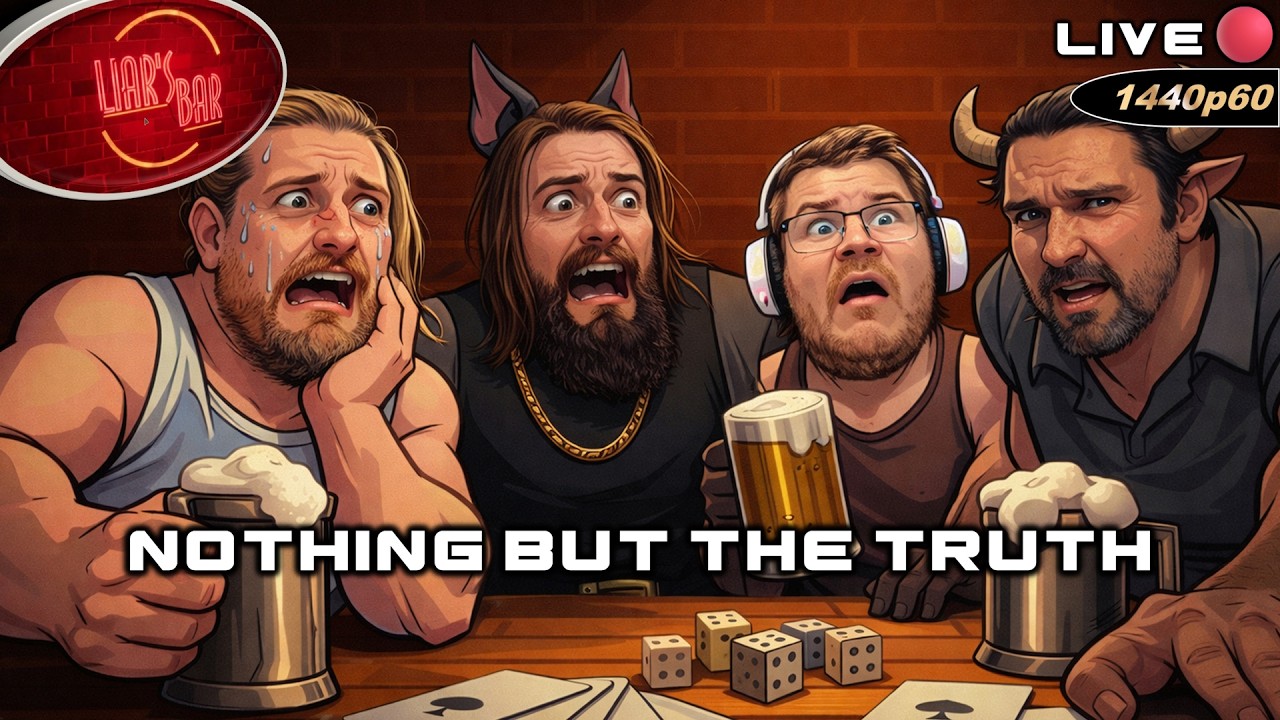 🤥🔴Four Friends. Zero Honesty. 😭 | Liar’s Bar Multiplayer 🤥🔴 #liarsbar